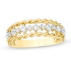Thumbnail Image 0 of 3/8 CT. T.W. Diamond Rope Edge Anniversary Band in 10K Gold