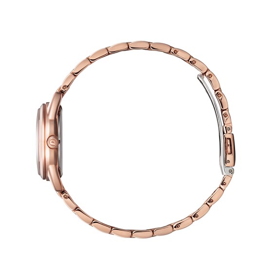 Ladies' Citizen Eco-Drive® Rose-Tone Watch with Dark Blue Dial (Model: EM0688-78L) Ladies' Citizen Eco-Drive® Rose-Tone Watch with Dark Blue Dial (Model: EM0688-78L)