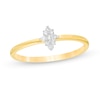 1/15 CT. T.W. Composite Marquise Diamond Promise Ring in 10K Gold