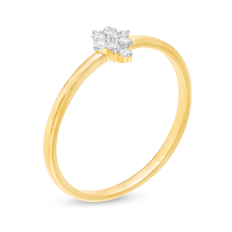 1/15 CT. T.W. Composite Marquise Diamond Promise Ring in 10K Gold