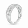 Thumbnail Image 3 of 1/2 CT. T.W. Baguette and Round Diamond Slant Multi-Row Band in 14K White Gold