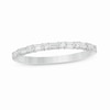 Thumbnail Image 1 of 1/4 CT. T.W. Baguette and Round Diamond Alternating Band in 14K White Gold