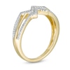 Thumbnail Image 2 of Wonder Woman™ Collection 1/8 CT. T.W. Diamond Symbol Ring in 10K Gold