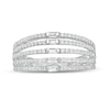 Thumbnail Image 1 of 1/2 CT. T.W. Diamond Five Row Open Shank Ring in 10K White Gold