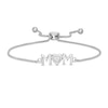 Thumbnail Image 1 of Diamond Accent Uppercase "MOM" Bolo Bracelet in Sterling Silver - 9.5"