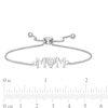 Thumbnail Image 2 of Diamond Accent Uppercase "MOM" Bolo Bracelet in Sterling Silver - 9.5"