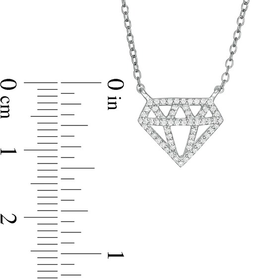 Marilyn Monroe™ Collection 1/6 CT. T.W. Diamond Necklace in Sterling Silver Marilyn Monroe™ Collection 1/6 CT. T.W. Diamond Necklace in Sterling Silver