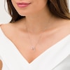 Thumbnail Image 2 of Marilyn Monroe™ Collection 1/5 CT. T.W. Diamond "M" Pendant in Sterling Silver