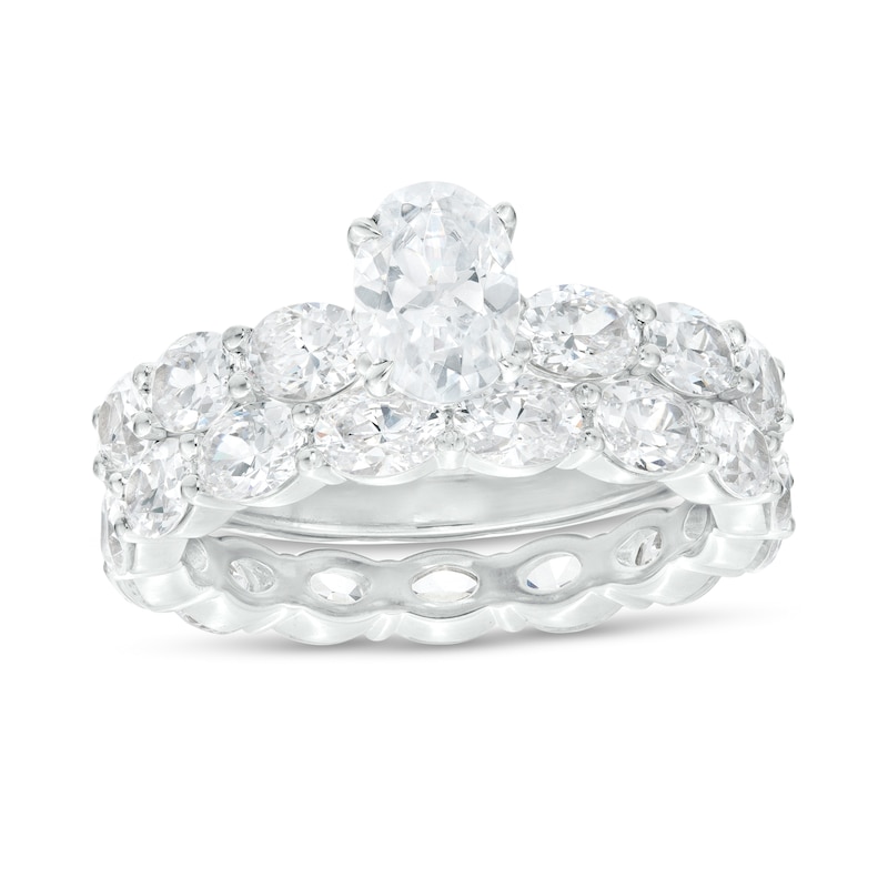 2 CT. T.W. Oval Diamond Bridal Set in Platinum