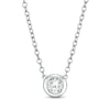 Thumbnail Image 1 of Marilyn Monroe™ Collection 1/5 CT. Solitaire Necklace in 10K White Gold