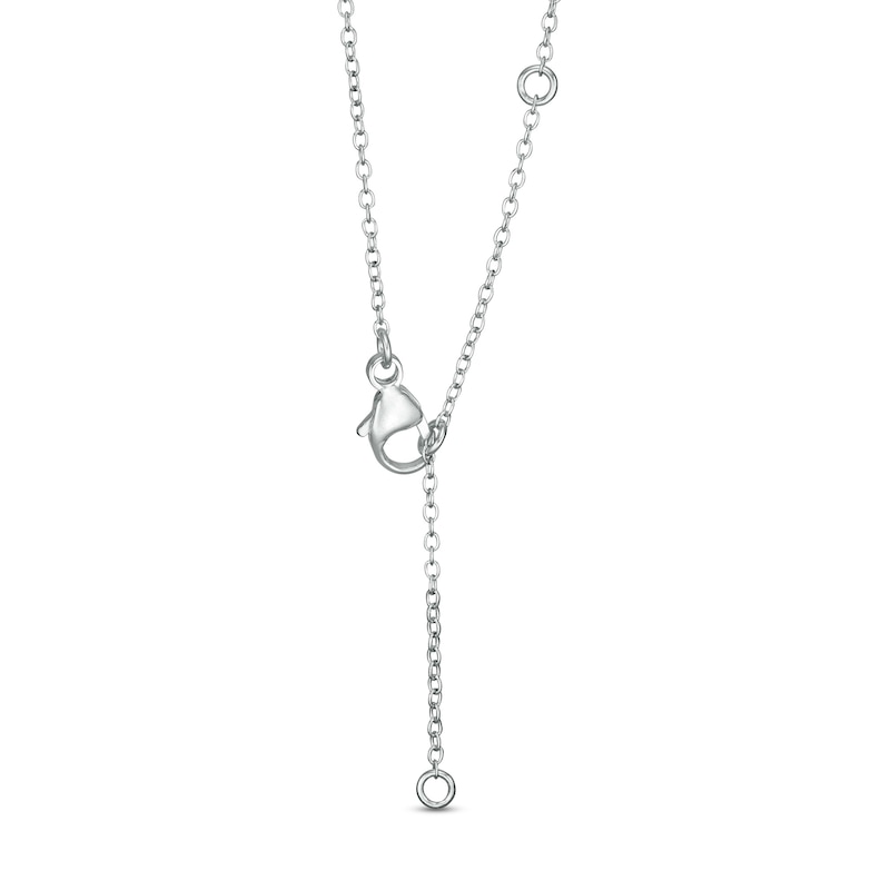 Main Image 3 of Marilyn Monroe™ Collection 1/5 CT. Solitaire Necklace in 10K White Gold