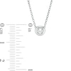 Thumbnail Image 4 of Marilyn Monroe™ Collection 1/5 CT. Solitaire Necklace in 10K White Gold