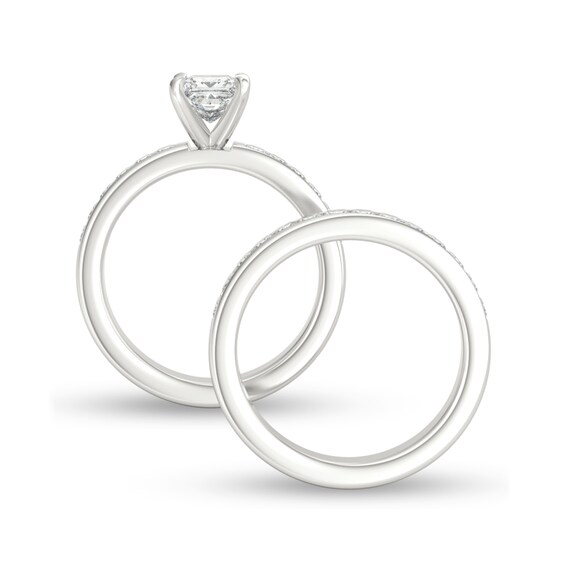 1-3/4 CT. T.W. Princess-Cut Diamond Bridal Set in Platinum 1-3/4 CT. T.W. Princess-Cut Diamond Bridal Set in Platinum
