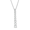 Thumbnail Image 0 of Marilyn Monroe™ Collection 3/8 CT. T.W. Journey Diamond Pendant in 10K White Gold