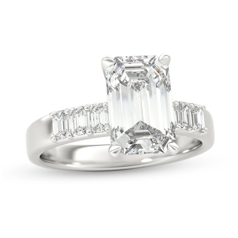 1-3/4 CT. T.W. Emerald-Cut Diamond Seven Stone Engagement Ring in Platinum