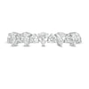 Thumbnail Image 4 of 3/4 CT. T.W. Pear-Shaped and Round Diamond Alternating Band in 14K White Gold