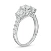 Thumbnail Image 3 of 2 CT. T.W. Diamond Frame Past Present Future® Engagement Ring in 14K White Gold