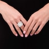 Thumbnail Image 2 of 8 CT. T.W. Composite Diamond Cushion Frame Ring in 14K White Gold