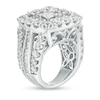 Thumbnail Image 3 of 8 CT. T.W. Composite Diamond Cushion Frame Ring in 14K White Gold