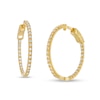 Thumbnail Image 0 of 1 CT. T.W. Diamond Inside-Out Hoop Earrings in 10K Gold