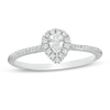 Thumbnail Image 0 of Cherished Promise Collection™ 1/3 CT. T.W. Pear-Shaped Diamond Frame Promise Ring in 10K White Gold