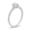 Thumbnail Image 2 of Cherished Promise Collection™ 1/3 CT. T.W. Pear-Shaped Diamond Frame Promise Ring in 10K White Gold