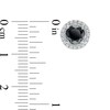Thumbnail Image 3 of 3 CT. T.W. Enhanced Black and White Diamond Frame Stud Earrings in 10K White Gold