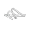 Thumbnail Image 1 of Marilyn Monroe™ Collection 1/4 CT. T.W. Diamond "M" Ring in Sterling Silver