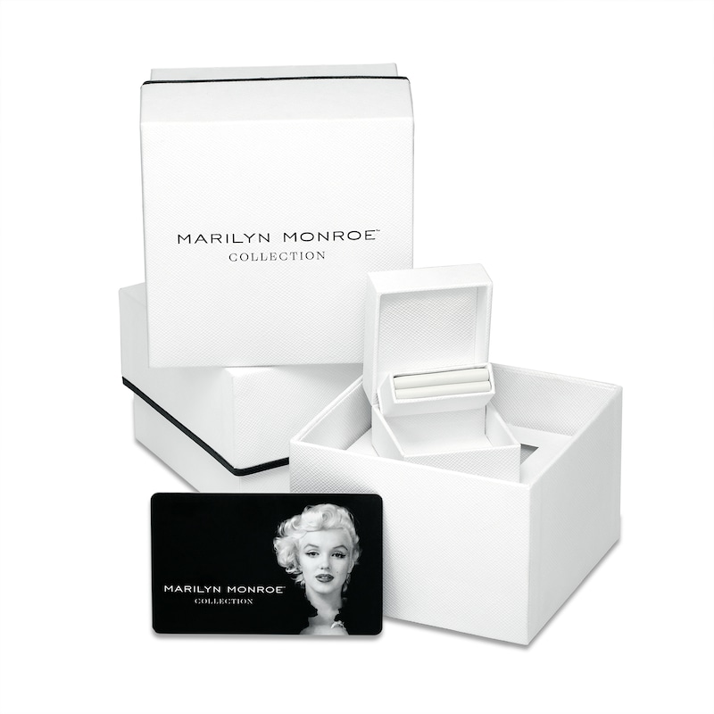 Marilyn Monroe™ Collection 1/4 CT. T.W. Diamond "M" Ring in Sterling Silver