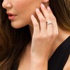Thumbnail Image 2 of 1/4 CT. T.W. Composite Diamond Criss-Cross Split Shank Ring in 10K White Gold