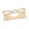 Thumbnail Image 0 of 3/8 CT. T.W. Diamond center Orbit Open Shank Ring in 10K Gold