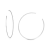 Thumbnail Image 1 of 1/3 CT. T.W. Diamond Hoop Earrings in 10K White Gold
