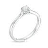 Thumbnail Image 2 of 1/4 CT. Diamond Solitaire Engagement Ring in 14K White Gold (I/I3)