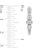 Thumbnail Image 2 of 1/3 CT. T.W. Journey Diamond Huggie Hoop Earrings in 10K White Gold