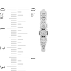Thumbnail Image 1 of 1/3 CT. T.W. Journey Diamond Huggie Hoop Earrings in 10K White Gold