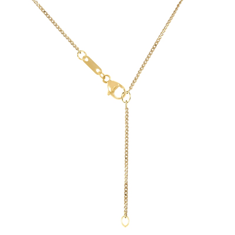 Main Image 3 of 1/2 CT. T.W. Composite Oval Diamond Pendant in 14K Gold