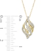 Thumbnail Image 3 of Wonder Woman™ Collection 1/5 CT. T.W. Diamond Flame Pendant in 10K Gold