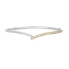 Thumbnail Image 0 of Wonder Woman™ Collection 1/4 CT. T.W. Diamond Lasso Hinged Bangle in Sterling Silver and 10K Gold