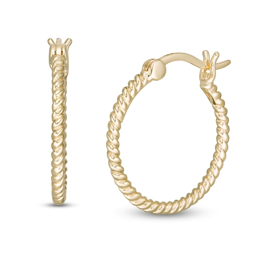 Wonder Woman⢠Collection 20.0mm Lasso Hoop Earrings in 10K Gold