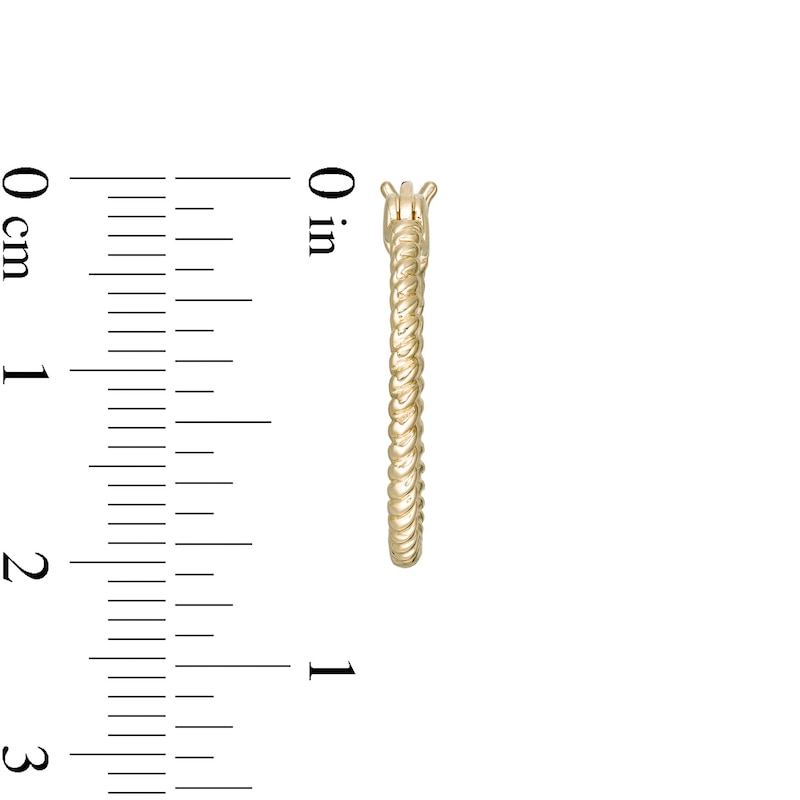 Main Image 3 of Wonder Woman™ Collection 20.0mm Lasso Hoop Earrings in 10K Gold