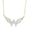 Thumbnail Image 0 of Wonder Woman™ Collection 1/8 CT. T.W. Diamond Symbol Necklace in 10K Gold