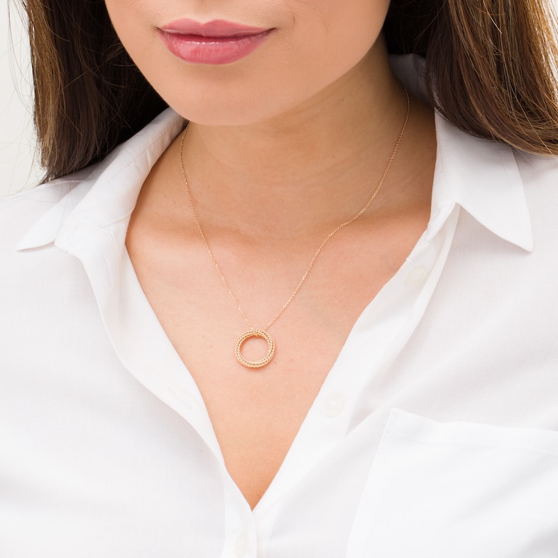 Main Image 2 of Wonder Woman™ Collection Lasso of Truth Pendant in 10K Gold - 19"