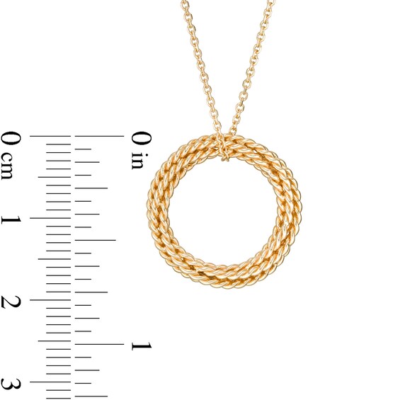 Wonder Woman™ Collection Lasso of Truth Pendant in 10K Gold - 19"