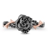 Thumbnail Image 4 of Enchanted Disney Villains Maleficent 1/6 CT. T.W. Black Diamond Ring in Sterling Silver and 10K Rose Gold