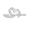 Thumbnail Image 1 of The Kindred Heart Vera Wang Love Collection 1/4 CT. T.W. Diamond Heart Ring in Sterling Silver