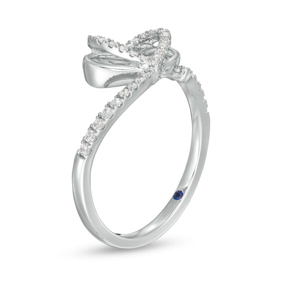 The Kindred Heart Vera Wang Love Collection 1/4 CT. T.w. Diamond Heart Ring in Sterling Silver