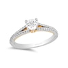Thumbnail Image 1 of Enchanted Disney Merida 3/4 CT. T.W. Diamond Split Shank Engagement Ring in 14K Two-Tone Gold