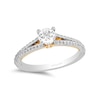 Thumbnail Image 0 of Enchanted Disney Merida 3/4 CT. T.W. Diamond Split Shank Engagement Ring in 14K Two-Tone Gold