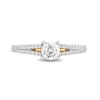 Thumbnail Image 3 of Enchanted Disney Merida 3/4 CT. T.W. Diamond Split Shank Engagement Ring in 14K Two-Tone Gold