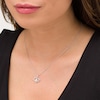 Thumbnail Image 2 of The Kindred Heart from Vera Wang Love Collection Freshwater Cultured Pearl and Diamond Pendant in Sterling Silver-19"